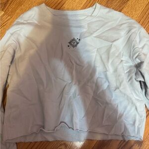Hollister Light Gray Sweatshirt